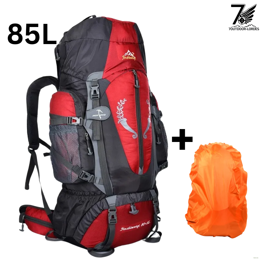 80L + 5L Outdoor Mountaineering Backpack with Rain Cover