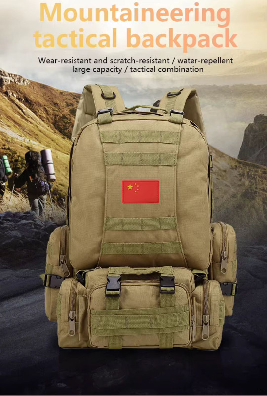 55L TACTICAL BAG 4 in 1 Mole Outdoor Backpack