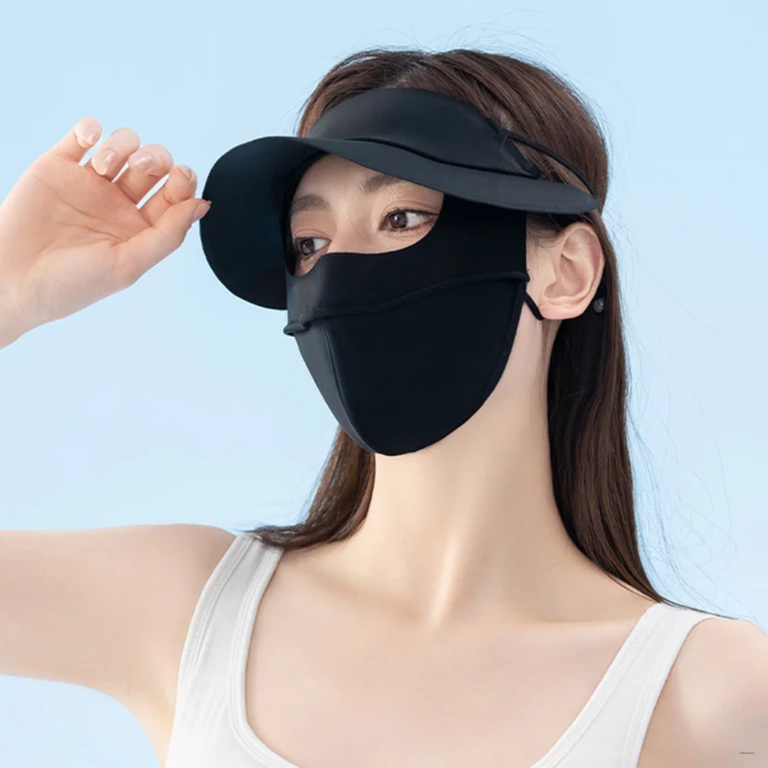 SUNSCREEN FULL FACE MASK WITH VISOR