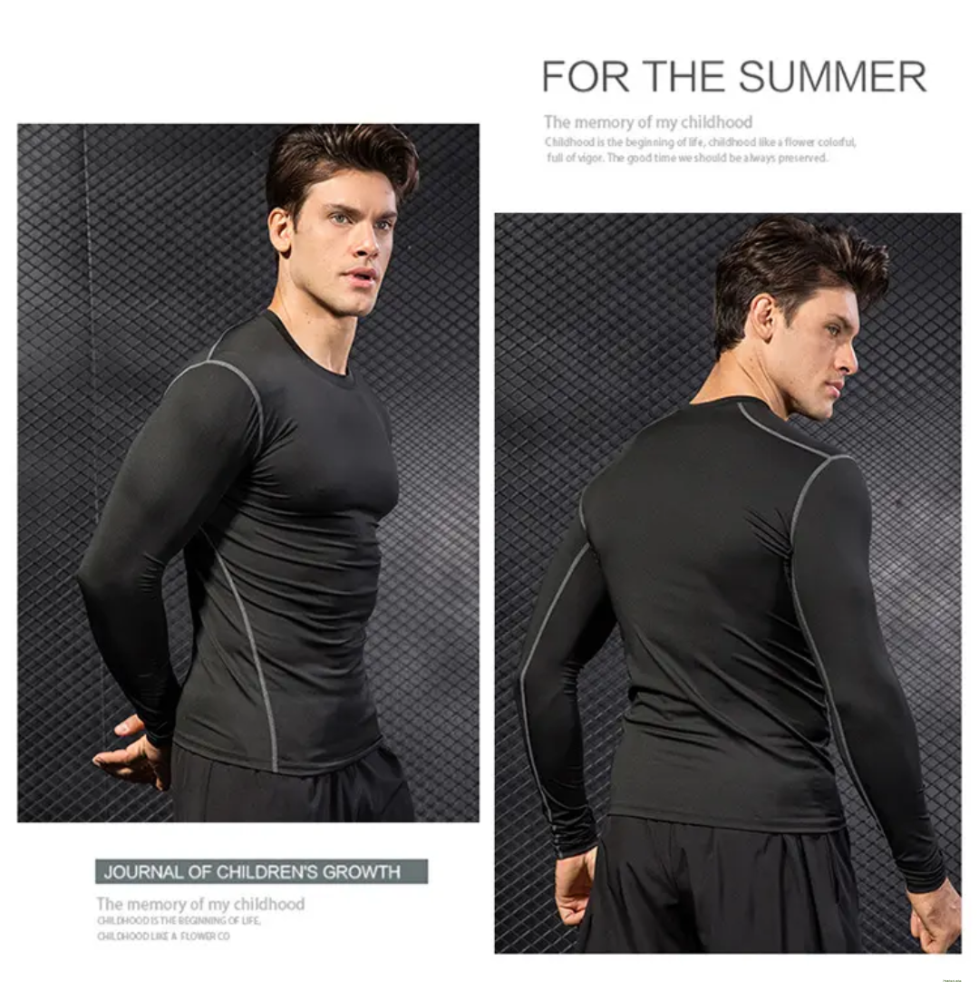 Long-Sleeved Quick-Dry Compression T-Shirt